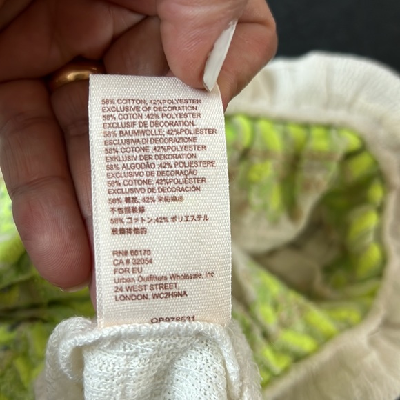 FREE PEOPLE Ivory Strapless Crop Top size M - Picture 14 of 15